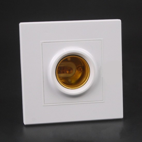 86*86MM Square Concealed Light Socket Bulb Adapter E27 Lamp Holder AC250V 86*86MM Square Concealed Light Socket Bulb Adapter E27 Lamp Holder AC250V