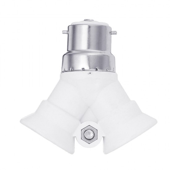 AC100-240V 4A B22 To 2 Way Splitter E14 Converter Light Socket Bulb Adapter for Halogen CFL Lamp AC100-240V 4A B22 To 2 Way Splitter E14 Converter Light Socket Bulb Adapter for Halogen CFL Lamp