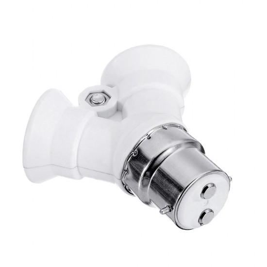 AC100-240V 4A B22 To 2 Way Splitter E14 Converter Light Socket Bulb Adapter for Halogen CFL Lamp AC100-240V 4A B22 To 2 Way Splitter E14 Converter Light Socket Bulb Adapter for Halogen CFL Lamp