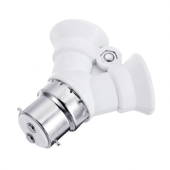 AC100-240V 4A B22 To 2 Way Splitter E14 Converter Light Socket Bulb Adapter for Halogen CFL Lamp AC100-240V 4A B22 To 2 Way Splitter E14 Converter Light Socket Bulb Adapter for Halogen CFL Lamp