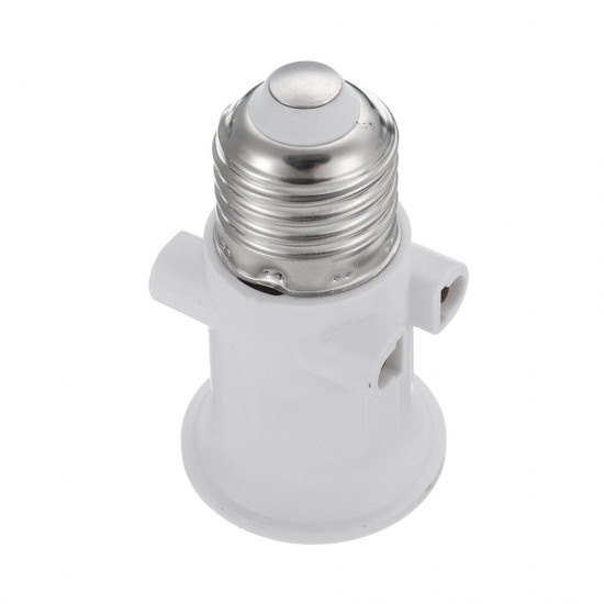 AC100-240V 4A E27 ABS EU Plug Connector Accessories Bulb Adapter Lamp Holder Base Screw Light Socket