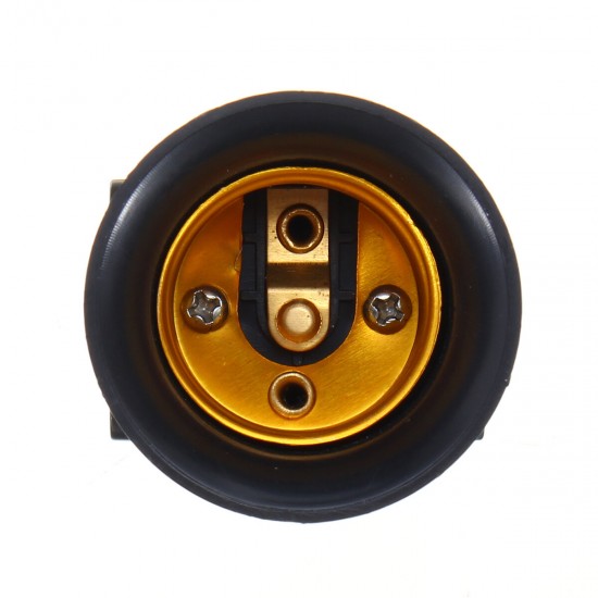 AC100-240V 4A PBT Fireproof E27 Bulb Adapter Lamp Holder Base Socket with EU Plug