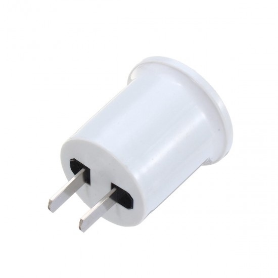 AC100-240V 4A PBT Fireproof EU US Plug to E27 Bulb Adapter Converter Lamp Holder AC100-240V 4A PBT Fireproof EU US Plug to E27 Bulb Adapter Converter Lamp Holder