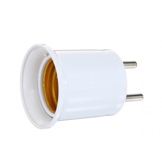 AC100-240V 4A PBT Fireproof EU US Plug to E27 Bulb Adapter Converter Lamp Holder