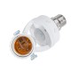 AC100-240V 60W B22 To E27 Adjustable Infrared Human Sensor Socket Light Bulb Adapter Lamp Holder