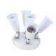 AC100-240V Adjustable 5 in 1 4A E27 E26 Bulb Base Socket Adapter Lamp Holder for Ceiling Light
