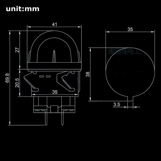 AC110-220V 10-100W G9 500 Degrees Oven Light Bulb Adapter Ceramic Lamp Holder