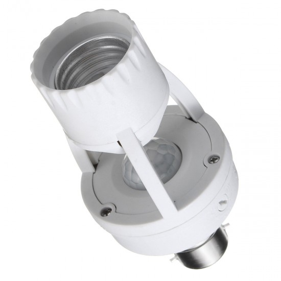 AC110-240V B22 to E27 LED PIR Infrared Motion Sensor Screw Base Bulb Holder Switch Socket AC110-240V B22 to E27 LED PIR Infrared Motion Sensor Screw Base Bulb Holder Switch Socket