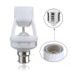 AC110-240V B22 to E27 LED PIR Infrared Motion Sensor Screw Base Bulb Holder Switch Socket AC110-240V B22 to E27 LED PIR Infrared Motion Sensor Screw Base Bulb Holder Switch Socket