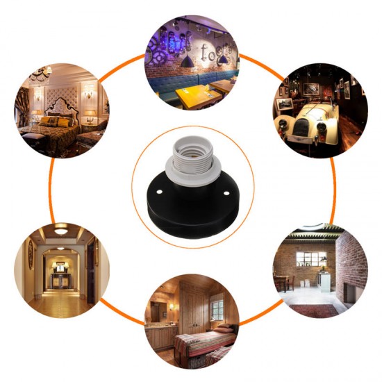 AC110-240V E27 Edison Retro Lamp Holder Vintage Wall Light Bulb Adapter Socket AC110-240V E27 Edison Retro Lamp Holder Vintage Wall Light Bulb Adapter Socket