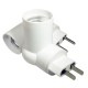 AC110-240V E27 Microwave Radar Human Body Sensor Bulb Lamp Socket Holder EU US Plug AC110-240V E27 Microwave Radar Human Body Sensor Bulb Lamp Socket Holder EU US Plug
