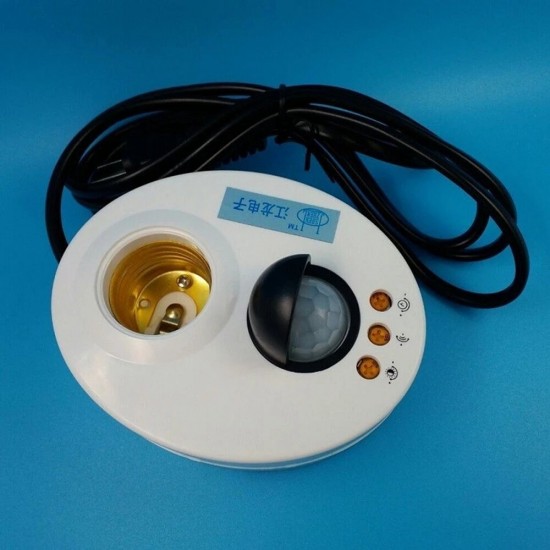 AC110-250V PIR Motion Sensor Bulb Adapter E27 Time Delay Lampholder Power Supply Cord with US Plug AC110-250V PIR Motion Sensor Bulb Adapter E27 Time Delay Lampholder Power Supply Cord with US Plug