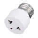 AC220V E27 Base Lamp Holder Bulb Adapter to US Plug 2 Hole Flat Socket AC220V E27 Base Lamp Holder Bulb Adapter to US Plug 2 Hole Flat Socket