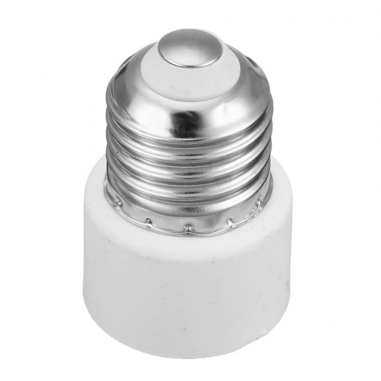 AC220V E27 Base Lamp Holder Bulb Adapter to US Plug 2 Hole Flat Socket