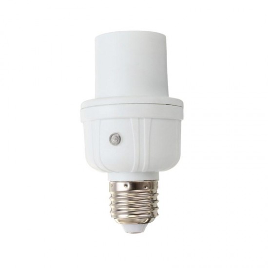 AC220V E27 Bulb Adapter Sensor Light Control Lampholder for Home Hallway