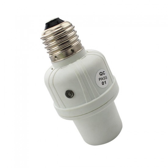 AC220V Light&Sound Control Motion Sensor Socket E27 Base Bulb Adapter Lampholder