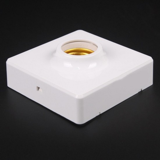 AC250V 10A Surface Mounted Square E27 Light Socket Bulb Adapter Lamp Holder for LED Lighting AC250V 10A Surface Mounted Square E27 Light Socket Bulb Adapter Lamp Holder for LED Lighting