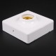 AC250V 10A Surface Mounted Square E27 Light Socket Bulb Adapter Lamp Holder for LED Lighting