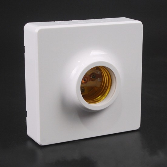 AC250V 10A Surface Mounted Square E27 Light Socket Bulb Adapter Lamp Holder for LED Lighting AC250V 10A Surface Mounted Square E27 Light Socket Bulb Adapter Lamp Holder for LED Lighting
