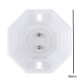 AC250V 6A E27 Engineering Plastic Octagonal Flat-mounted Screw Base Lampholder Bulb Adapter AC250V 6A E27 Engineering Plastic Octagonal Flat-mounted Screw Base Lampholder Bulb Adapter