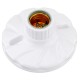 AC250V 6A White Plastic CK-022 E27 Screw Flat Lamp Holder Bulb Adapter Light Socket for Ceiling Lighting AC250V 6A White Plastic CK-022 E27 Screw Flat Lamp Holder Bulb Adapter Light Socket for Ceiling Lighting