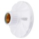 AC250V 6A White Plastic CK-022 E27 Screw Flat Lamp Holder Bulb Adapter Light Socket for Ceiling Lighting AC250V 6A White Plastic CK-022 E27 Screw Flat Lamp Holder Bulb Adapter Light Socket for Ceiling Lighting