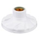 AC250V 6A White Plastic CK-022 E27 Screw Flat Lamp Holder Bulb Adapter Light Socket for Ceiling Lighting AC250V 6A White Plastic CK-022 E27 Screw Flat Lamp Holder Bulb Adapter Light Socket for Ceiling Lighting