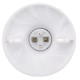 AC250V 6A White Plastic CK-022 E27 Screw Flat Lamp Holder Bulb Adapter Light Socket for Ceiling Lighting