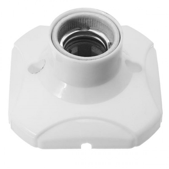 AC250V E27 Ceramic Socket Base Holder Bulb Adapter Round Screw Connector for LED Light