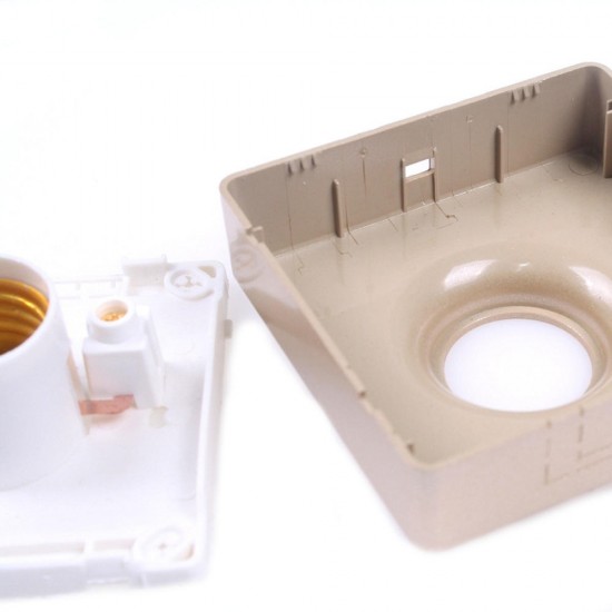 AC250V Gold Color Surface Mounted Square E27 Light Socket Bulb Adapter Lamp Holder for LED Lighting AC250V Gold Color Surface Mounted Square E27 Light Socket Bulb Adapter Lamp Holder for LED Lighting