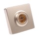 AC250V Gold Color Surface Mounted Square E27 Light Socket Bulb Adapter Lamp Holder for LED Lighting