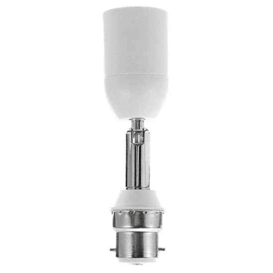 B22 to E27 2A Rotatable Flexible Extend Universal Convert Bulb Adapter Lamp Holder AC250V