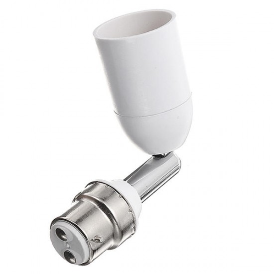 B22 to E27 2A Rotatable Flexible Extend Universal Convert Bulb Adapter Lamp Holder AC250V