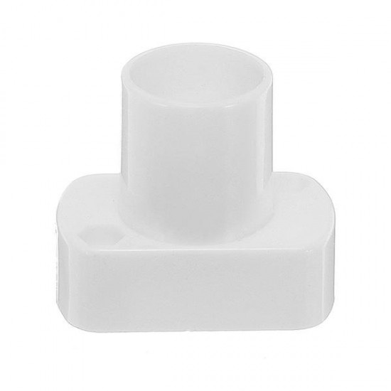 E14 Socket White Rectangle Lamp Holder For LED Light Bulb AC250V