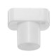 E14 Socket White Rectangle Lamp Holder For LED Light Bulb AC250V