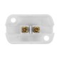 E14 Socket White Rectangle Lamp Holder For LED Light Bulb AC250V