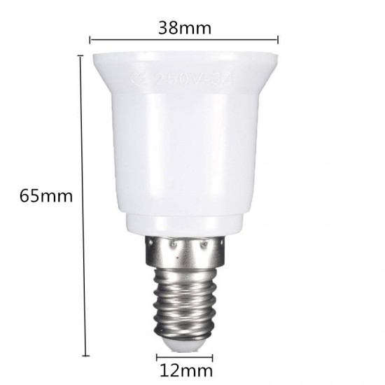 E14 to E27 Fireproof Material Lamp Holder Converter Socket Base Light Bulb Adapter Conversion
