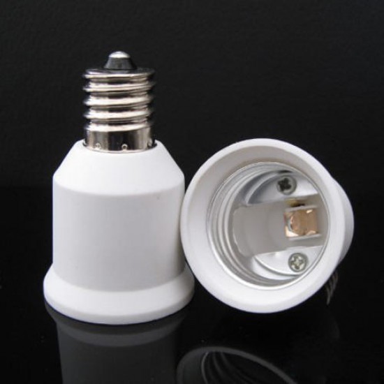 E17 To E26/E27 Base LED Light Lamp Holder Bulb Adapter PBT Converter Socket