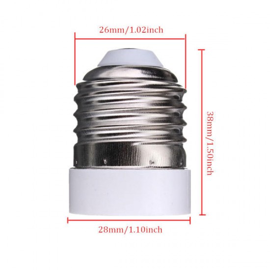 E26 to E12 Base LED Light Lamp Bulb Screw Adapter Converter Socket E26 to E12 Base LED Light Lamp Bulb Screw Adapter Converter Socket