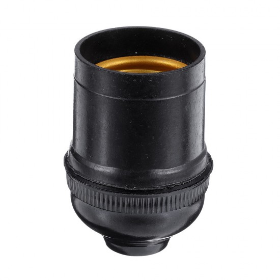 E27 6A Black Retro Light Bulb Adapter Lamp Holder Pendant Edison Screw Cap Socket Light Fittings AC250V E27 6A Black Retro Light Bulb Adapter Lamp Holder Pendant Edison Screw Cap Socket Light Fittings AC250V