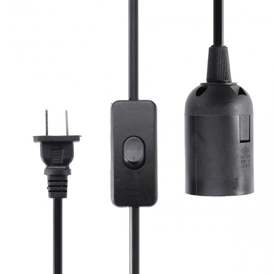 E27 Base Lamp Light Bulb Adapter Holder Socket with Switch for LED Lighting US Plug E27 Base Lamp Light Bulb Adapter Holder Socket with Switch for LED Lighting US Plug