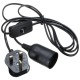E27 Black Holder with 2M Cable for Reptile Infrared Ceramic Heat Emitter Lamp Bulb E27 Black Holder with 2M Cable for Reptile Infrared Ceramic Heat Emitter Lamp Bulb
