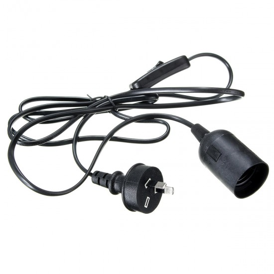 E27 Black Holder with 2M Cable for Reptile Infrared Ceramic Heat Emitter Lamp Bulb E27 Black Holder with 2M Cable for Reptile Infrared Ceramic Heat Emitter Lamp Bulb