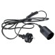 E27 Black Holder with 2M Cable for Reptile Infrared Ceramic Heat Emitter Lamp Bulb E27 Black Holder with 2M Cable for Reptile Infrared Ceramic Heat Emitter Lamp Bulb