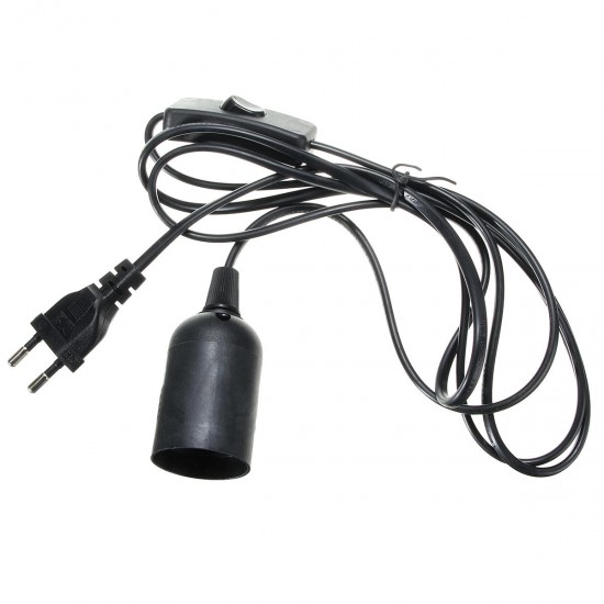 E27 Black Holder with 2M Cable for Reptile Infrared Ceramic Heat Emitter Lamp Bulb E27 Black Holder with 2M Cable for Reptile Infrared Ceramic Heat Emitter Lamp Bulb