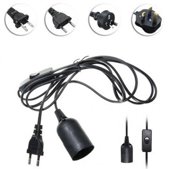 E27 Black Holder with 2M Cable for Reptile Infrared Ceramic Heat Emitter Lamp Bulb E27 Black Holder with 2M Cable for Reptile Infrared Ceramic Heat Emitter Lamp Bulb