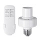 E27 Bulb Adapter Screw Wireless Remote Control Light Lampholder Cap Socket for UV Germicidal Lamp 110V/220V E27 Bulb Adapter Screw Wireless Remote Control Light Lampholder Cap Socket for UV Germicidal Lamp 110V/220V