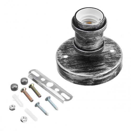 E27 Industrial Vintage Bulb Adapter Wall Ceiling Pendant Light Socket Holder Lamp Screw AC110-220V E27 Industrial Vintage Bulb Adapter Wall Ceiling Pendant Light Socket Holder Lamp Screw AC110-220V
