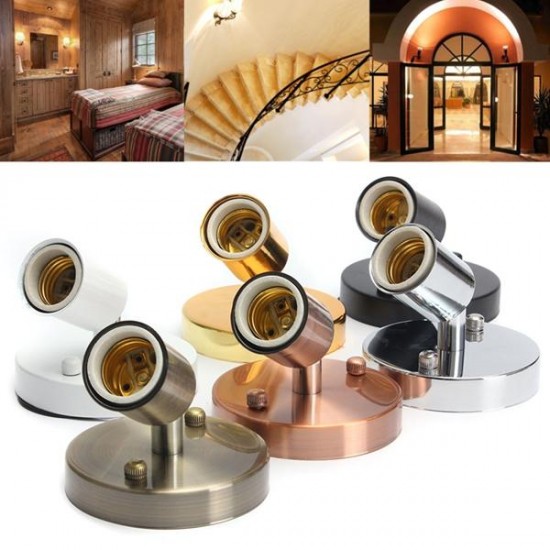 E27 Modern Edison Vintage Ceiling Rose Light Wall Lamp Bulb Holder Socket E27 Modern Edison Vintage Ceiling Rose Light Wall Lamp Bulb Holder Socket