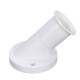 E27 Oblique Screw Socket White Plastic Light Bulb Holders Adapter Converter